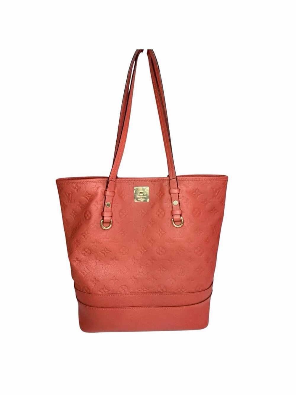 Louis Vuitton Citadine GM Red Monogram Empreinte Leather Tote w/ COA & Dustbag